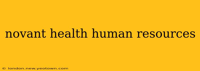 novant health human resources