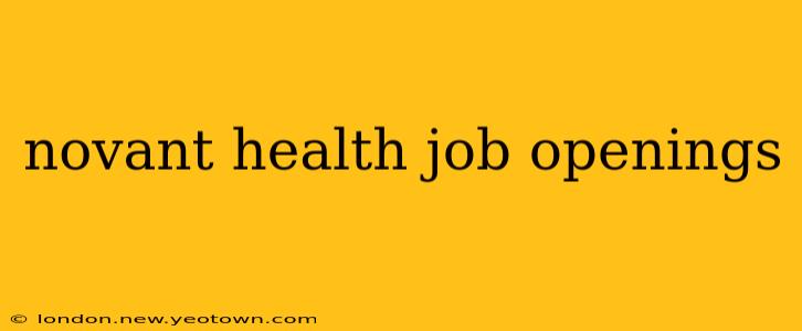 novant health job openings
