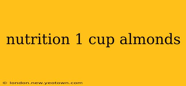 nutrition 1 cup almonds