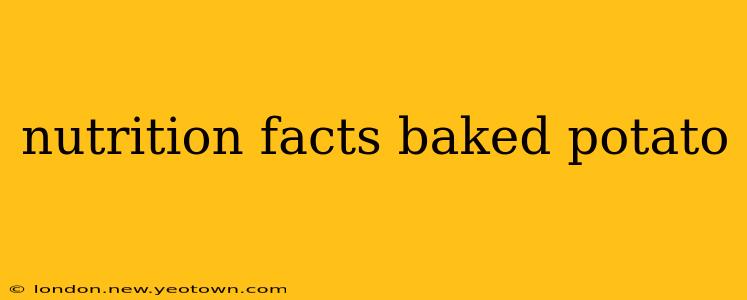 nutrition facts baked potato