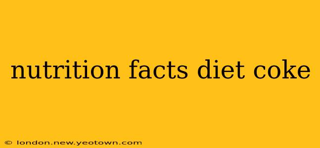 nutrition facts diet coke
