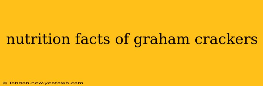 nutrition facts of graham crackers