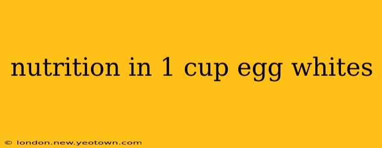 nutrition in 1 cup egg whites