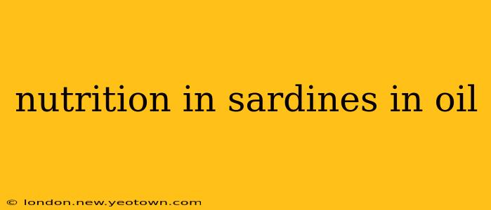 nutrition in sardines in oil