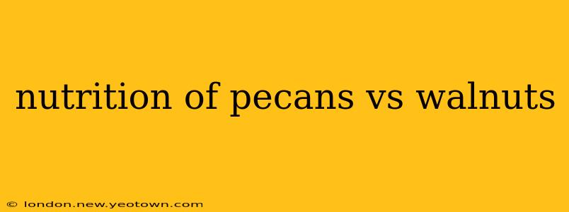nutrition of pecans vs walnuts