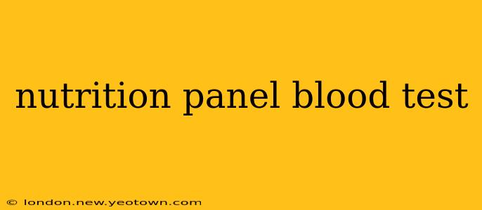 nutrition panel blood test