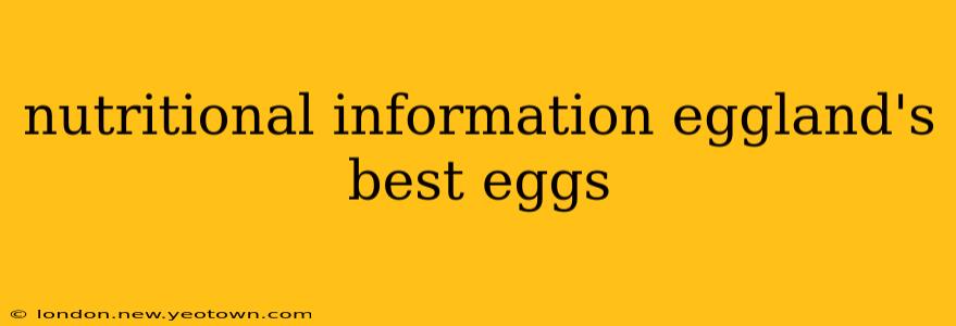 nutritional information eggland's best eggs