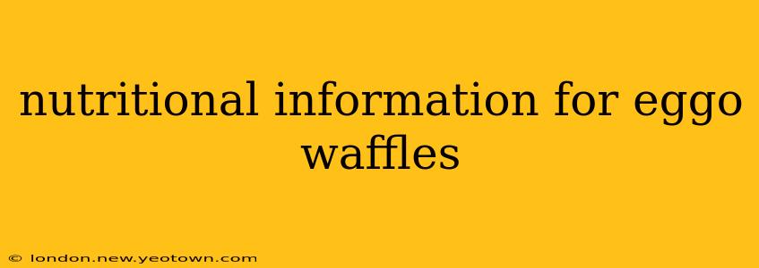 nutritional information for eggo waffles