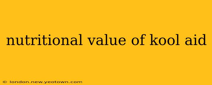 nutritional value of kool aid
