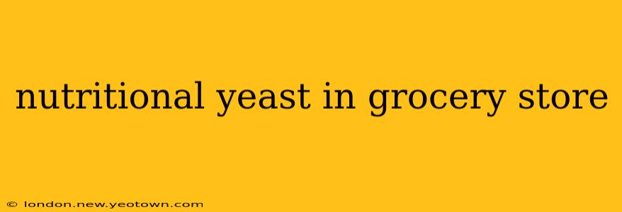 nutritional yeast in grocery store