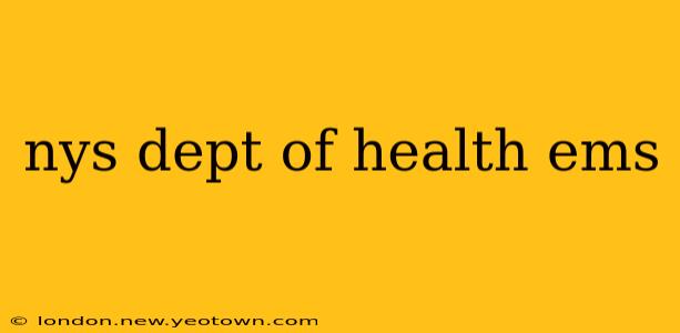 nys dept of health ems