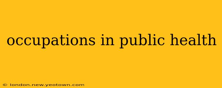 occupations in public health