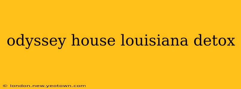 odyssey house louisiana detox