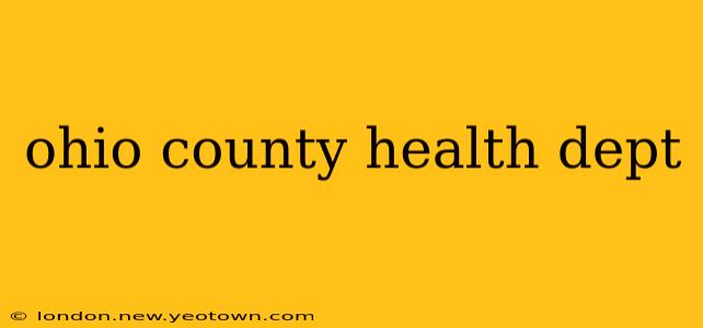 ohio county health dept