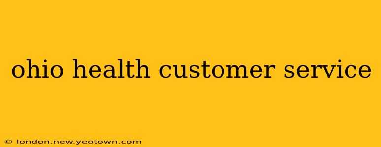 ohio health customer service