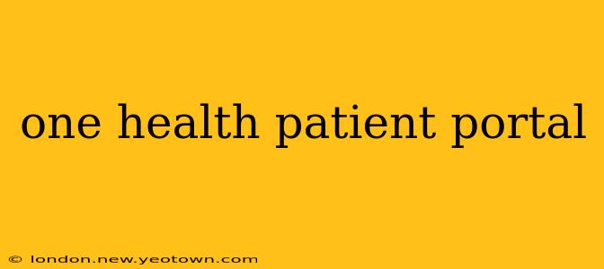 one health patient portal