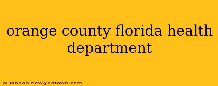orange county florida health department