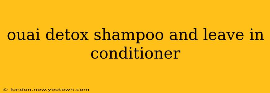 ouai detox shampoo and leave in conditioner
