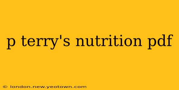 p terry's nutrition pdf