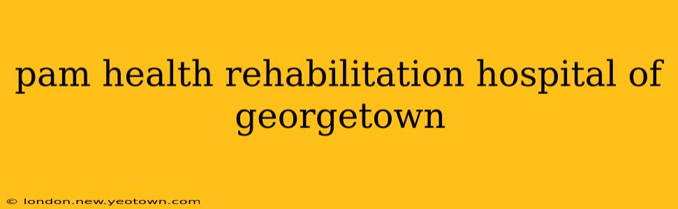 pam health rehabilitation hospital of georgetown