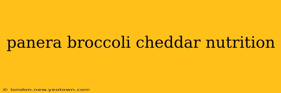 panera broccoli cheddar nutrition