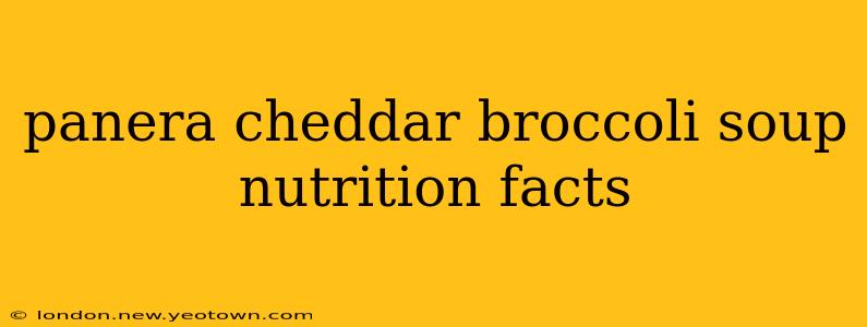 panera cheddar broccoli soup nutrition facts