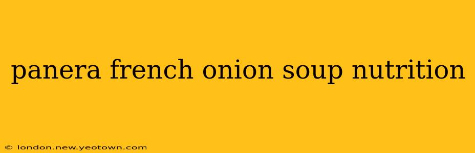 panera french onion soup nutrition