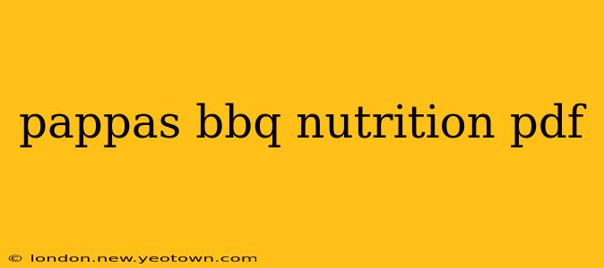 pappas bbq nutrition pdf