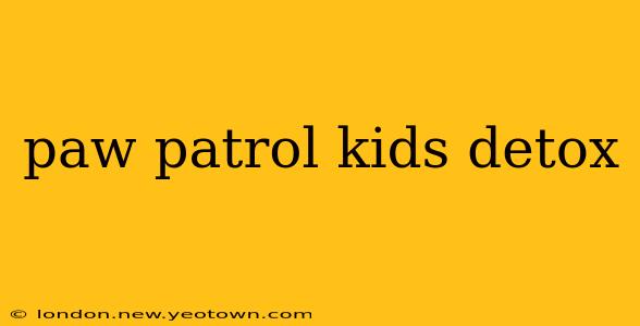 paw patrol kids detox