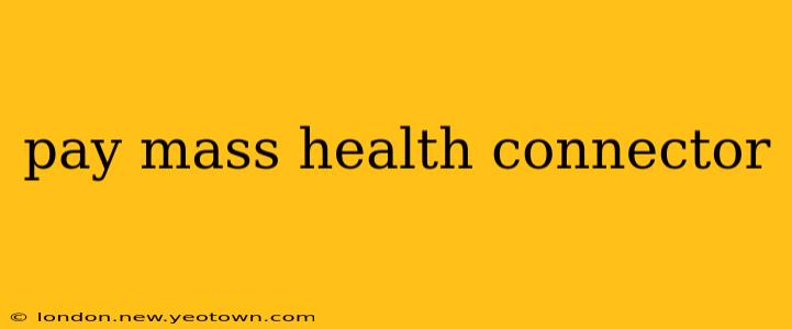 pay mass health connector
