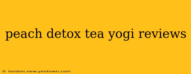 peach detox tea yogi reviews