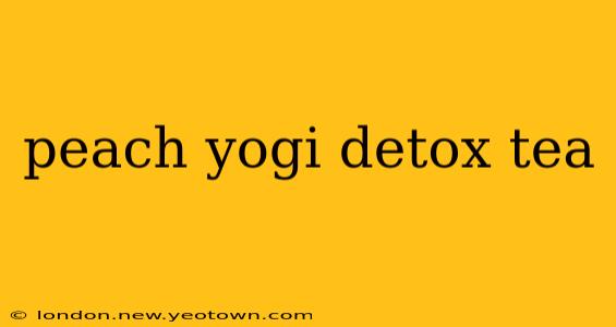 peach yogi detox tea