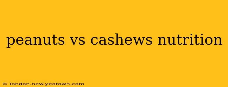 peanuts vs cashews nutrition