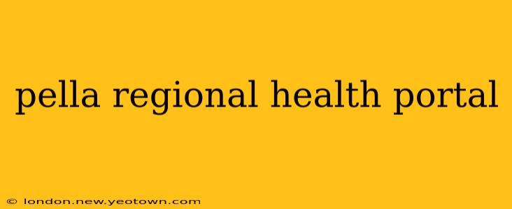 pella regional health portal