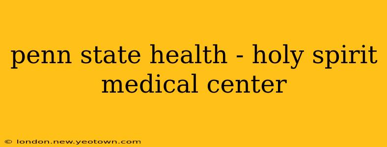 penn state health - holy spirit medical center