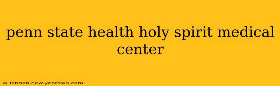 penn state health holy spirit medical center
