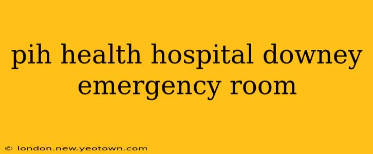 pih health hospital downey emergency room