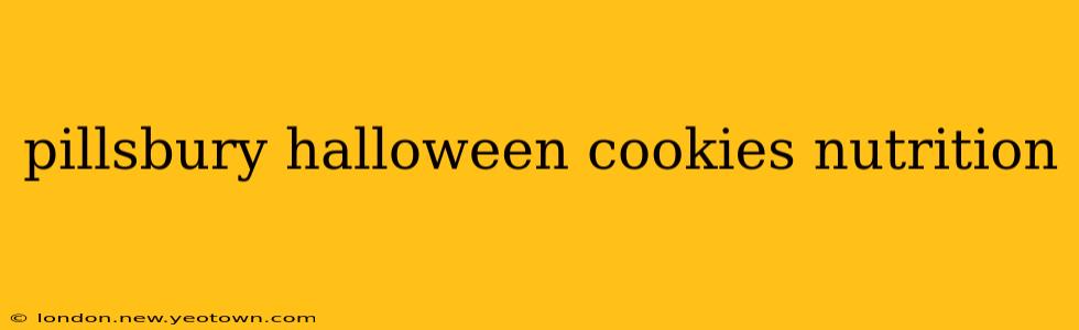 pillsbury halloween cookies nutrition