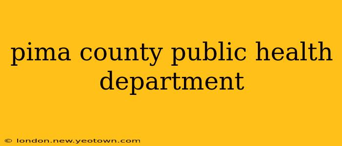 pima county public health department