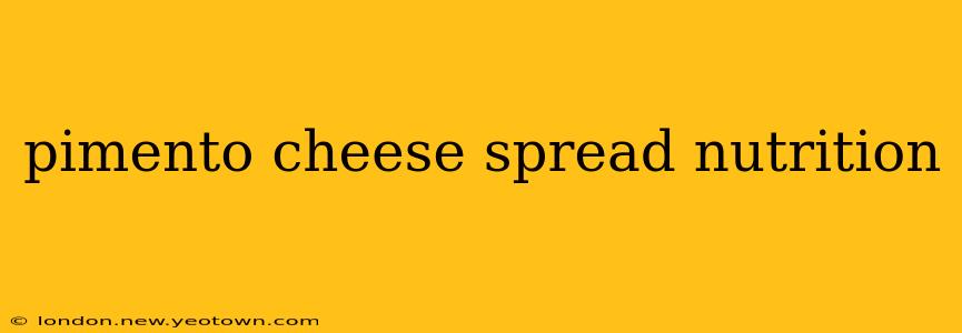 pimento cheese spread nutrition