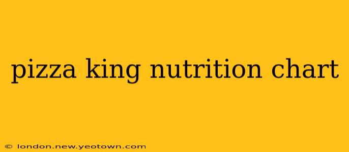 pizza king nutrition chart