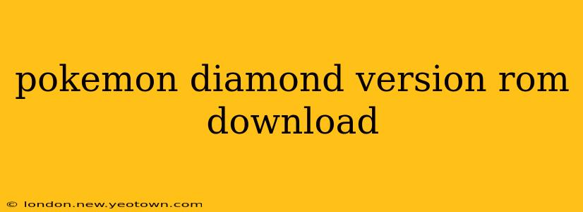 pokemon diamond version rom download