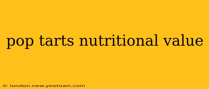pop tarts nutritional value