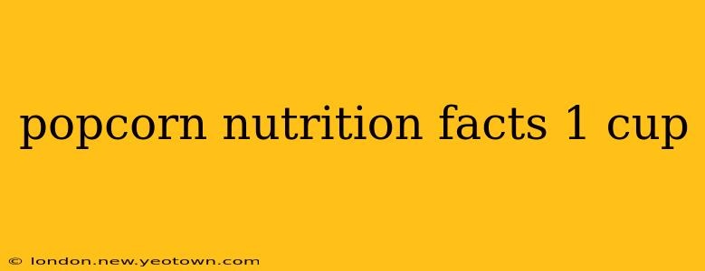 popcorn nutrition facts 1 cup