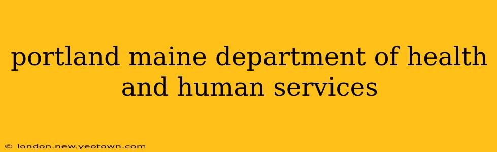 portland maine department of health and human services