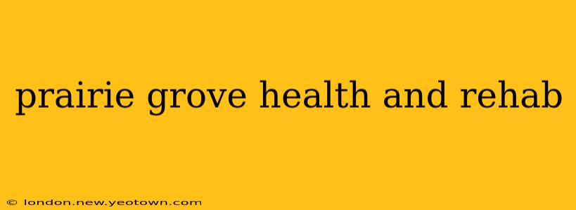 prairie grove health and rehab
