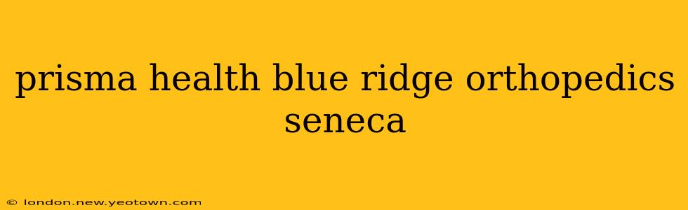 prisma health blue ridge orthopedics seneca