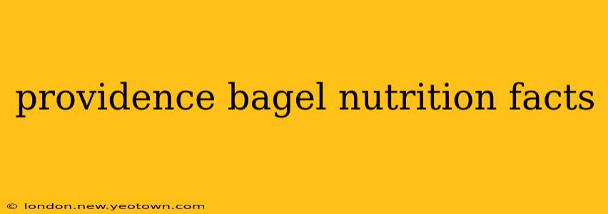 providence bagel nutrition facts