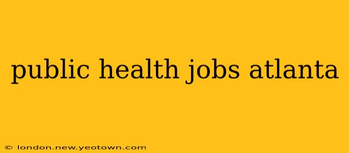 public health jobs atlanta