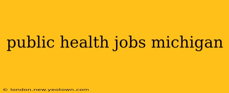 public health jobs michigan